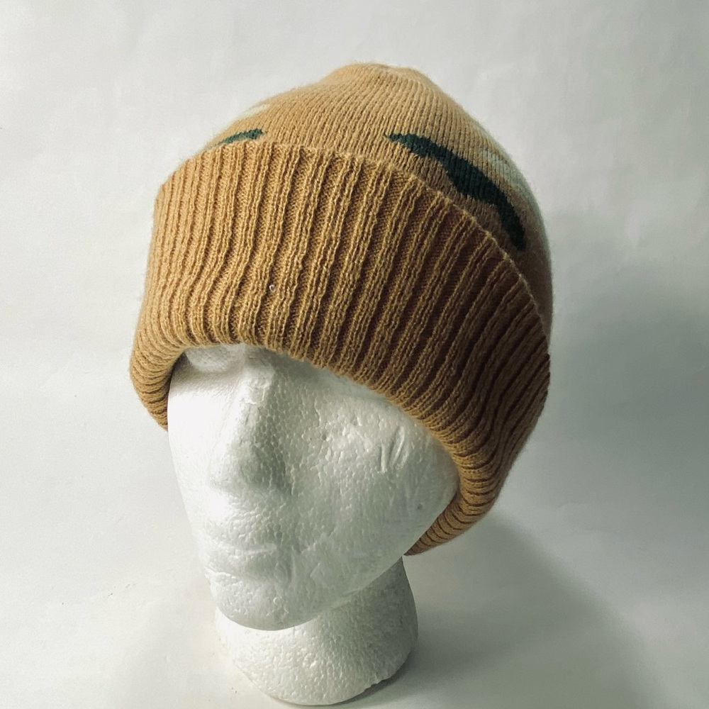 Portland Gear The Gargen City Floral Tan Design Beanie Hat - Unisex
